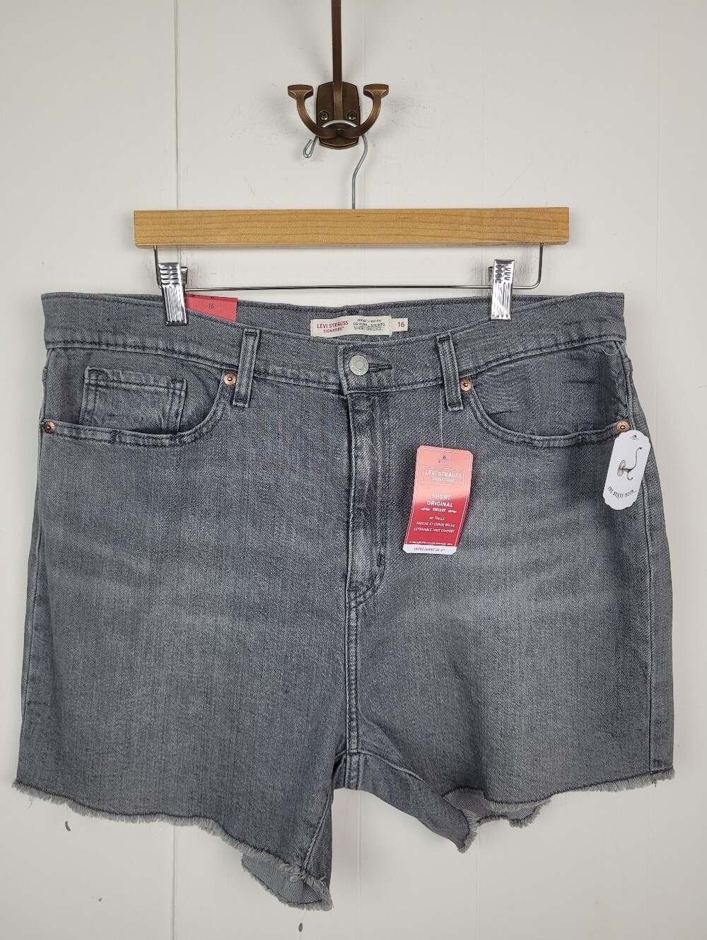 Levi Strauss Signature Size 16 Vintage Original Denim Shorts NWT